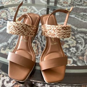 New vizzano heels for women color brown size 7